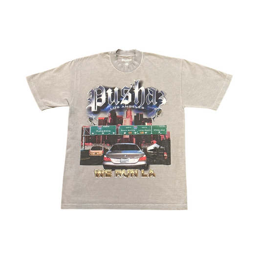 WE RUN LA Vintage T-Shirt
(Platinum Grey)