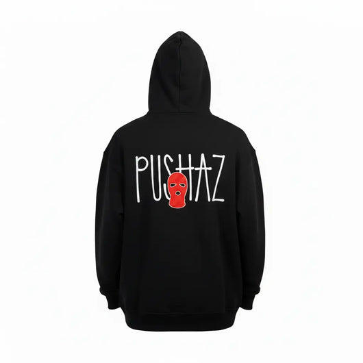 Goon Ski-Mask Zip Up Sweater (Black&Red)