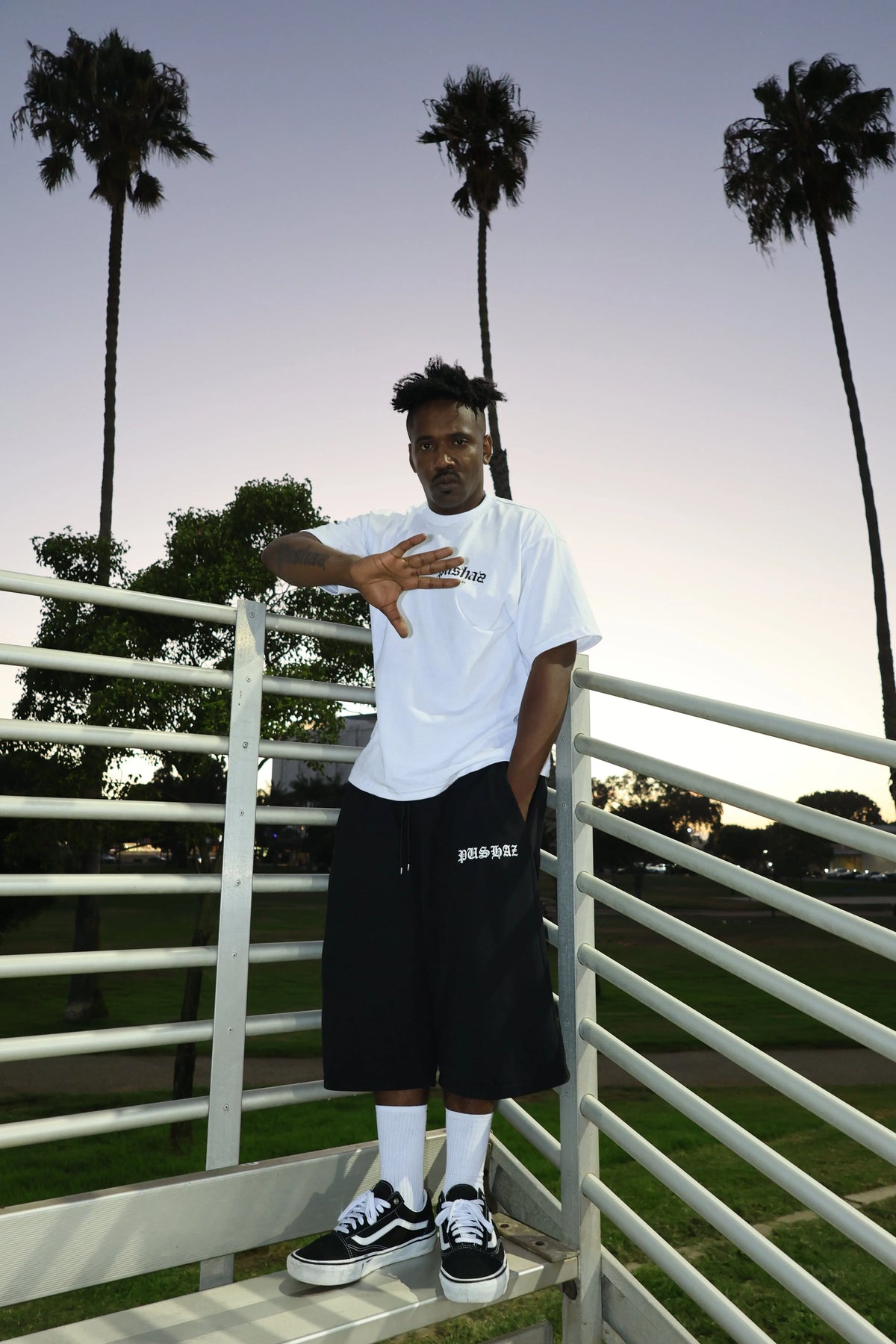 Old English P Oversized Shorts