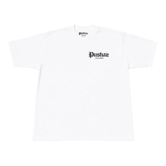 Pushaz LA Flagship Logo T-Shirt (White) pushazla