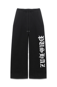 Pushaz LA Old English Font Sweatpants Bold Letters (Black)