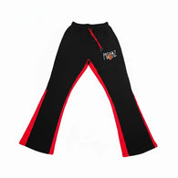 Goon Ski-Mask Flare Sweatpants (Black&Red)
